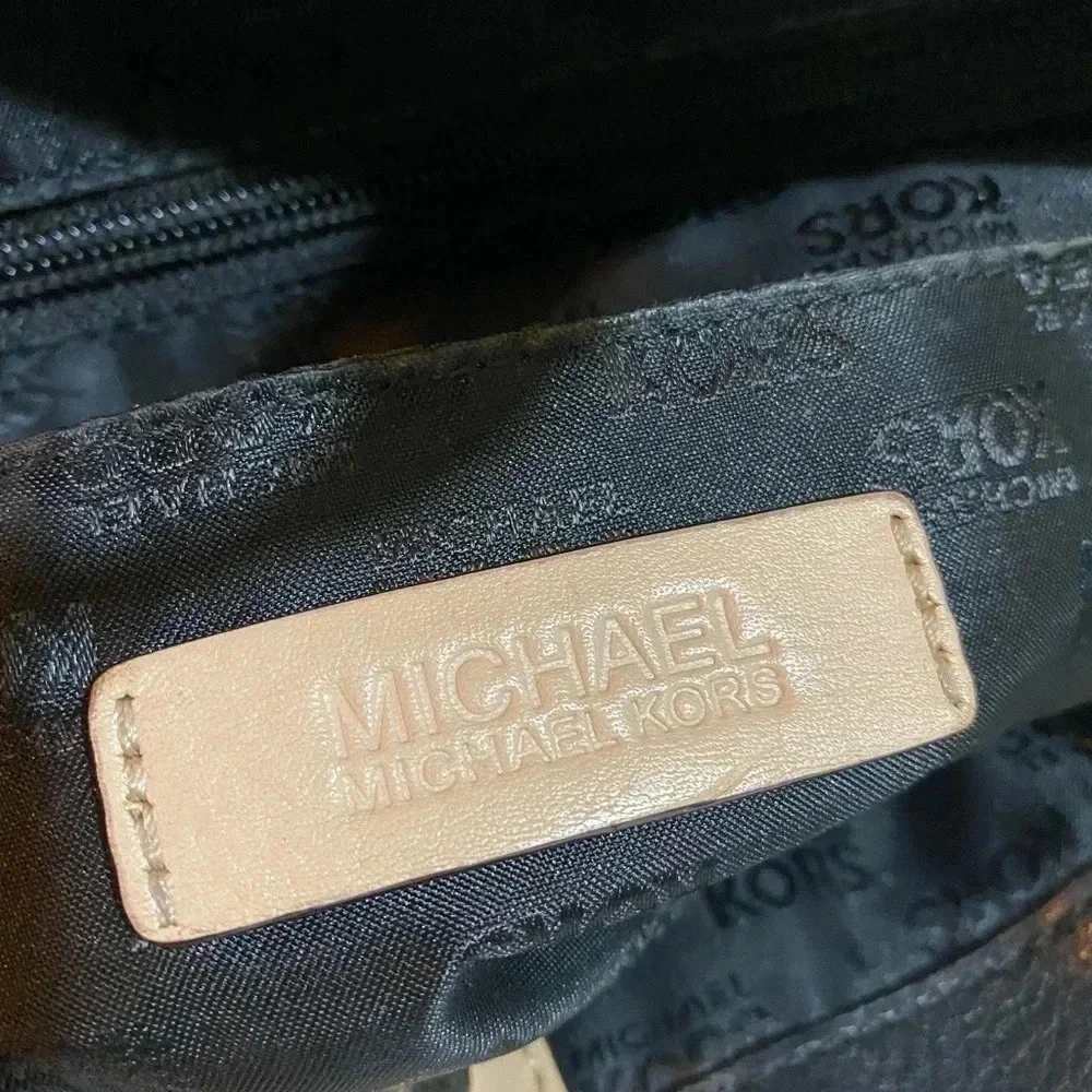 Michael kors Black leather satchel handbag